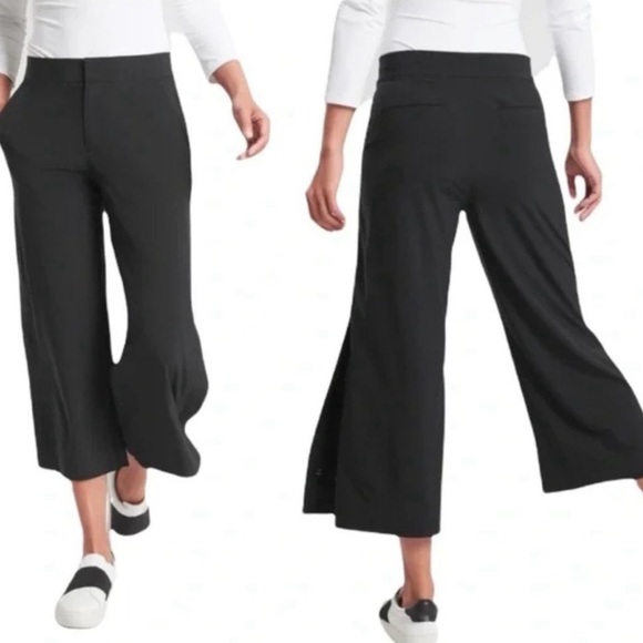 Athleta Pants - Athleta Tribeca Crop Wide Leg Pants Size 4